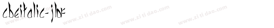 CbeItalic-jLOR字体转换