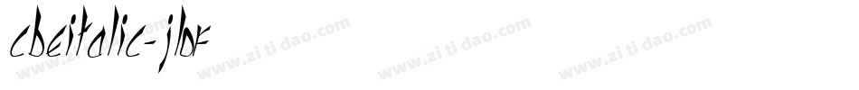 CbeItalic-jLOR字体转换