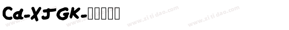 Cd-XJGK字体转换