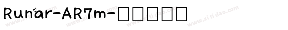 Runar-AR7m字体转换