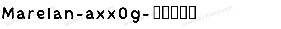 Marelan-axx0g字体转换