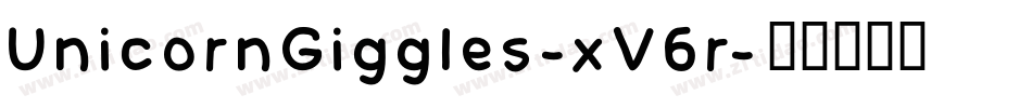UnicornGiggles-xV6r字体转换