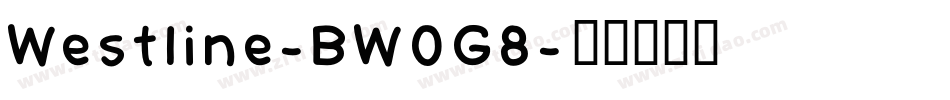 Westline-BW0G8字体转换