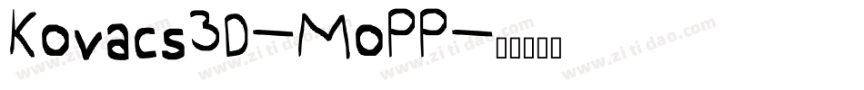 Kovacs3D-MoPP字体转换