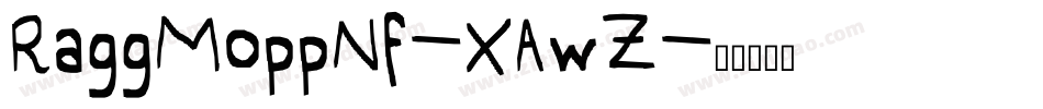 RaggMoppNf-XAwZ字体转换