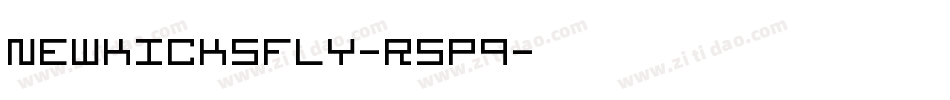 Newkicksfly-r5P9字体转换