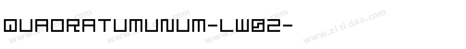 QuadratumUnum-LW0Z字体转换