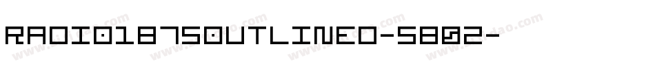 Radio1875Outlined-5B0Z字体转换 Radio1875Outlined-5B0Z字体转换