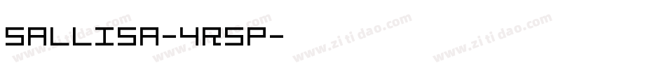 Sallisa-4r5p字体转换 Sallisa-4r5p字体转换
