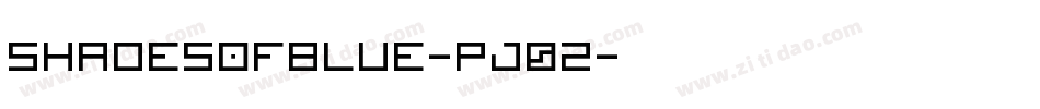 Shadesofblue-PJ0Z字体转换