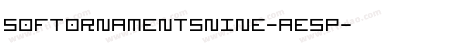 Softornamentsnine-AE5p字体转换 Softornamentsnine-AE5p字体转换