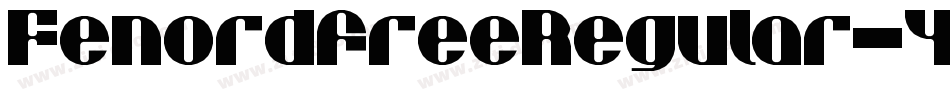 FenordfreeRegular-4B789字体转换