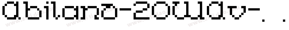 Abiland-2OWAv字体转换