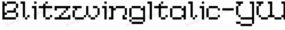 BlitzwingItalic-YWAv字体转换