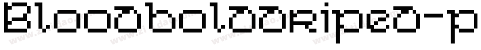 Bloodbolddriped-p78av字体转换