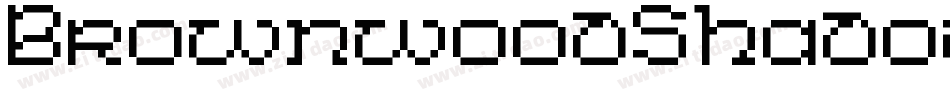 BrownwoodShadowNf-19av字体转换