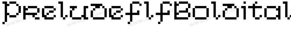 PreludeflfBolditalic-51aV字体转换