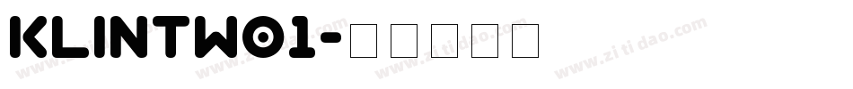 klintw01字体转换