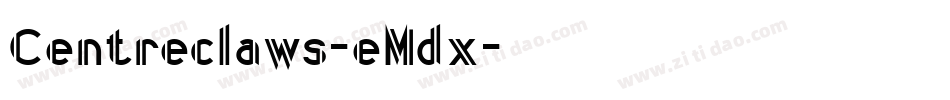 Centreclaws-eMdx字体转换