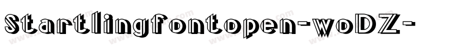 Startlingfontopen-woDZ字体转换