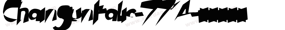 ChaingunItalic-7714字体转换