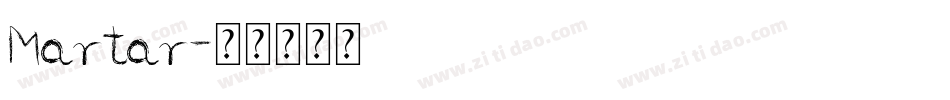 Martar字体转换