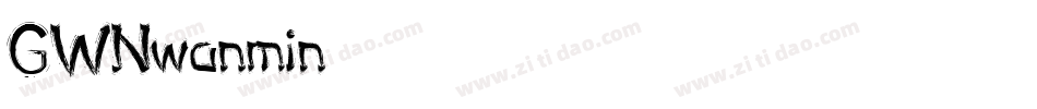 GWNwanmin字体转换