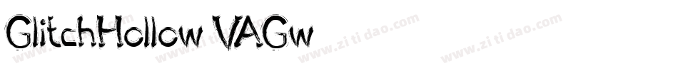 GlitchHollow-VAGw字体转换