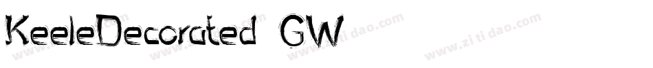 KeeleDecorated-21GW字体转换