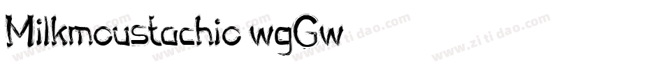 Milkmoustachio-wgGw字体转换