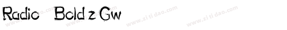Radio1875Bold-z7Gw字体转换 Radio1875Bold-z7Gw字体转换