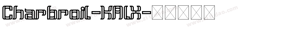 Charbroil-KAlX字体转换