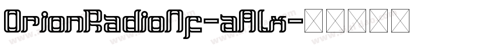 OrionRadioNf-aAlx字体转换
