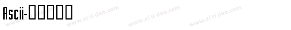 Ascii字体转换