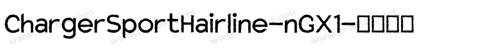 ChargerSportHairline-nGX1字体转换