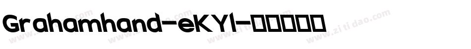 Grahamhand-eKYl字体转换