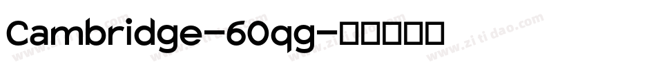 Cambridge-60qg字体转换