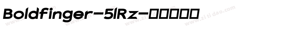 Boldfinger-5lRz字体转换