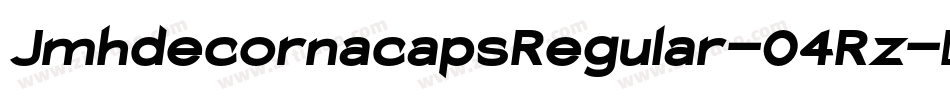 JmhdecornacapsRegular-04Rz字体转换