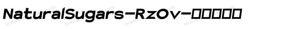 NaturalSugars-RzOv字体转换