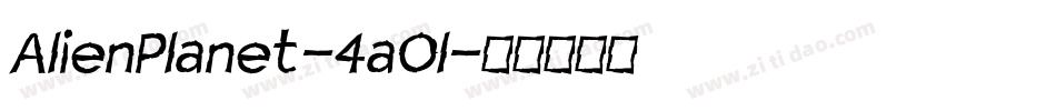 AlienPlanet-4aOl字体转换