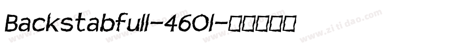 Backstabfull-46Ol字体转换