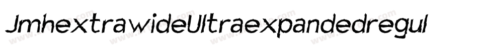 JmhextrawideUltraexpandedregul-10OL字体转换