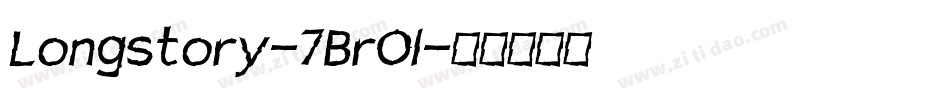 Longstory-7BrOl字体转换