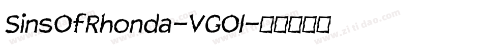 SinsOfRhonda-VGOl字体转换