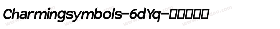 Charmingsymbols-6dYq字体转换