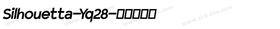 Silhouetta-Yq28字体转换