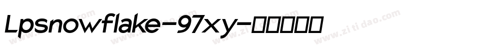 Lpsnowflake-97xy字体转换