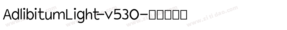 AdlibitumLight-v53O字体转换