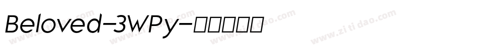Beloved-3WPy字体转换